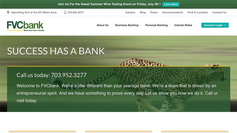 FVC Bank Desktop Screenshot