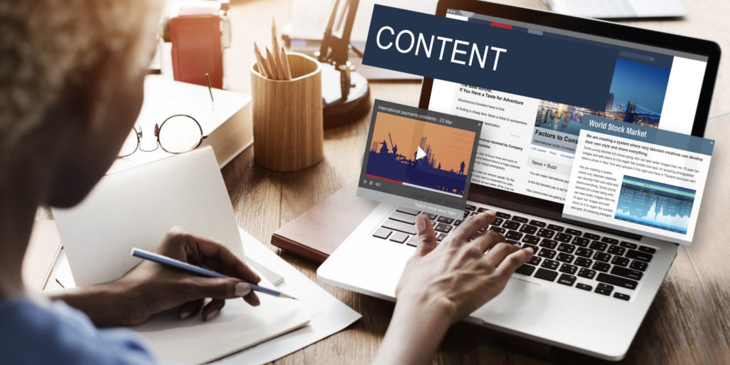 a woman learning about why content marketing is important