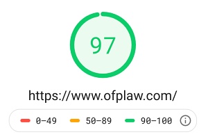 OFP Law load speed - Reston, VA web design example
