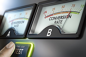 an insurance agent performing A/B testing for their marketing campaign