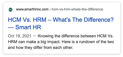 a meta description for a hr company