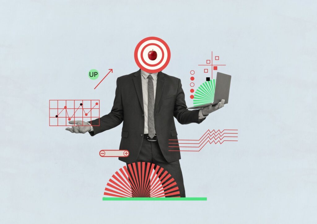 Insurance CRM Marketing concept collage