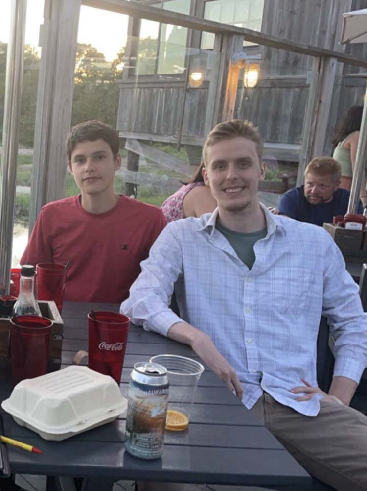 Tom at dinner