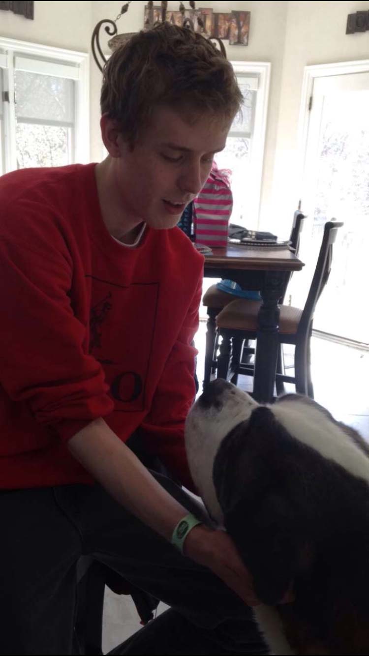 Tom with dog