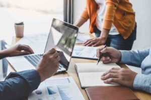 marketing team in meeting