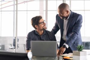 employees planning an seo campaign