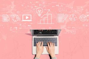 content strategy on laptop