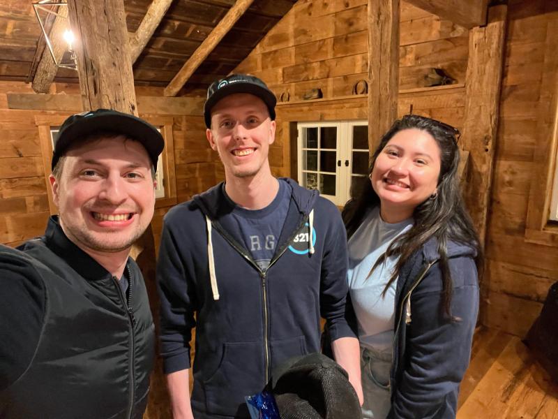 Jonathan Tom & Laura At Company Retreat