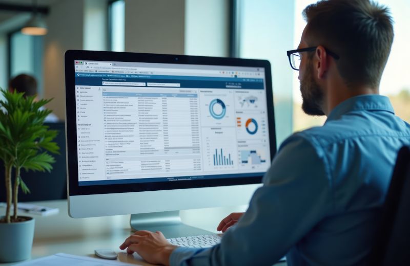 Man Looking At His Lead Generation Benchmarks