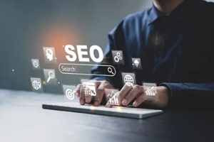 SEO analysis computer page search engine optimization marketing traffic ranking website internet business technology concept