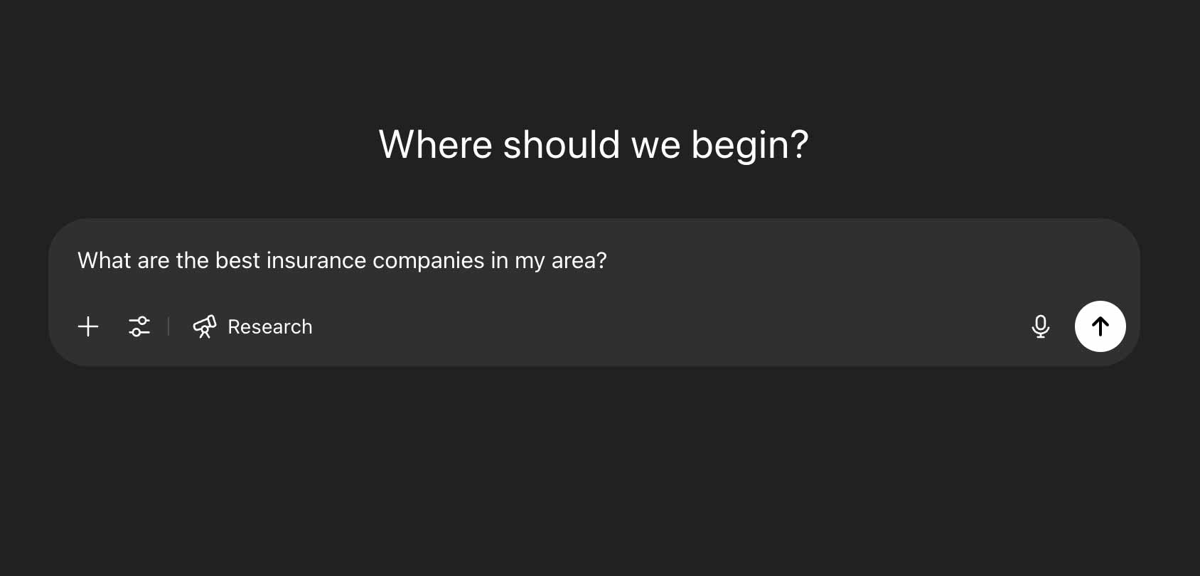 ChatGPT prompt for insurance