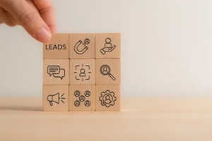 inbound lead generation concept