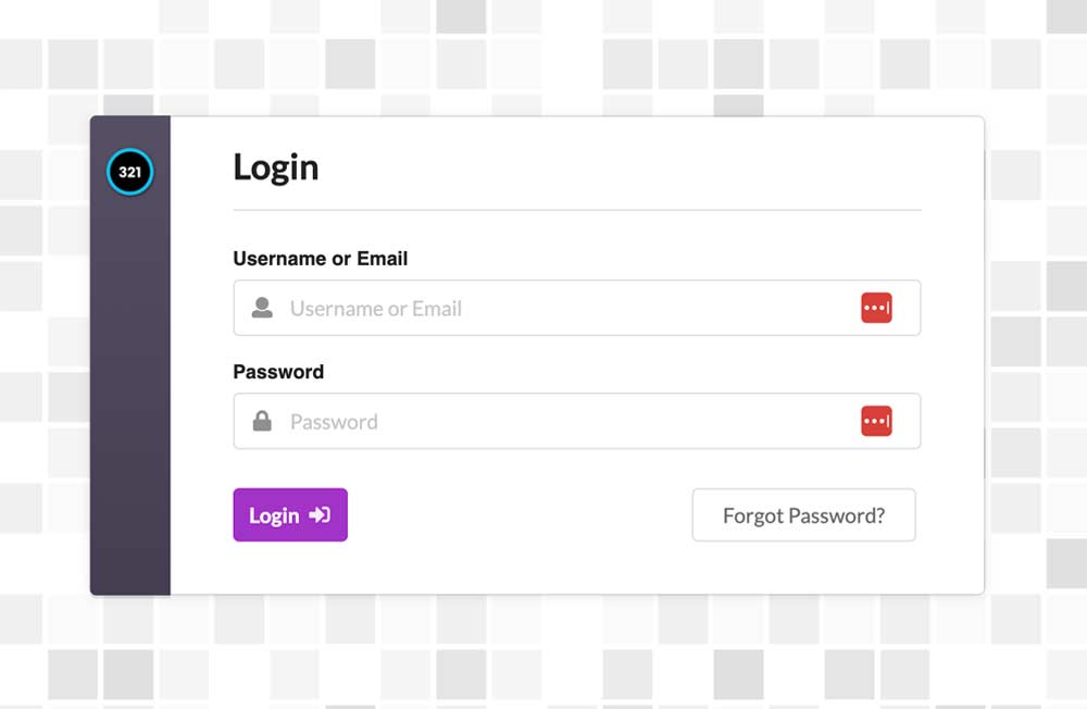 Portal login page