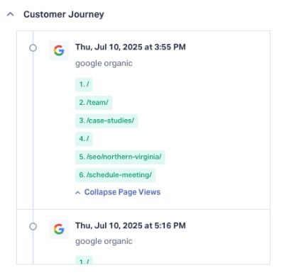 Lead Attribution Shown Within 321Leadtracker System
