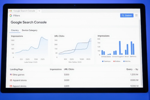 Search Console Dashboard view to calculate ROAS