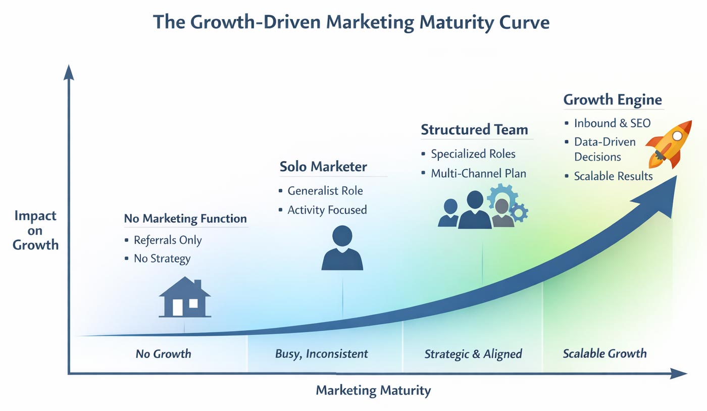The Growth Driven Marketing Maturity Curve Infographic