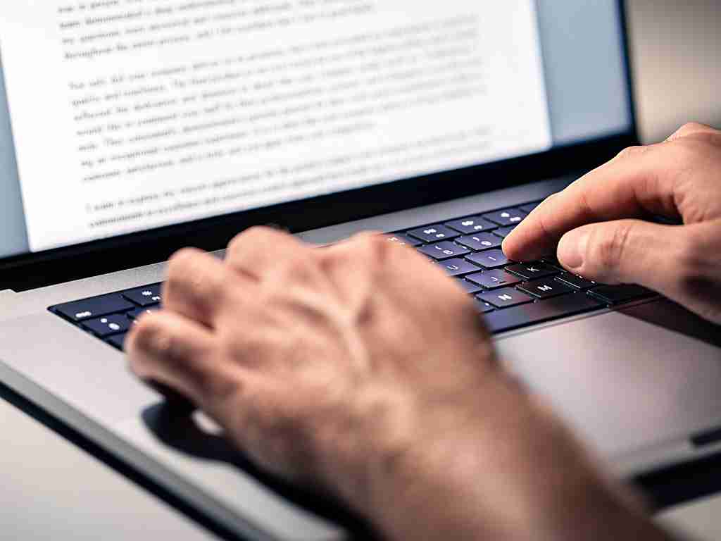 person writing content for marketing strategy