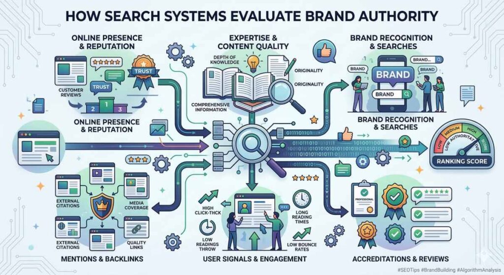 How Search Systems Evaluate Brand Authority