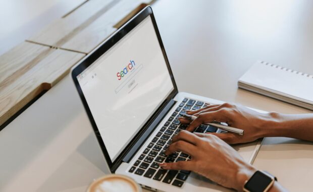 search engine on a computer